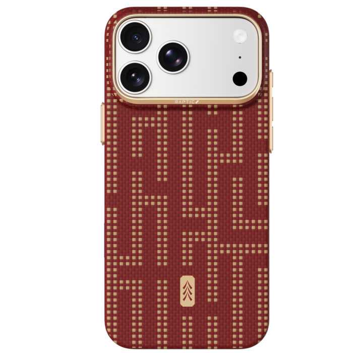 Raptic Aramid Skin Case with Magsafe for iPhone 18 Pro Series, Color: Grid Glory