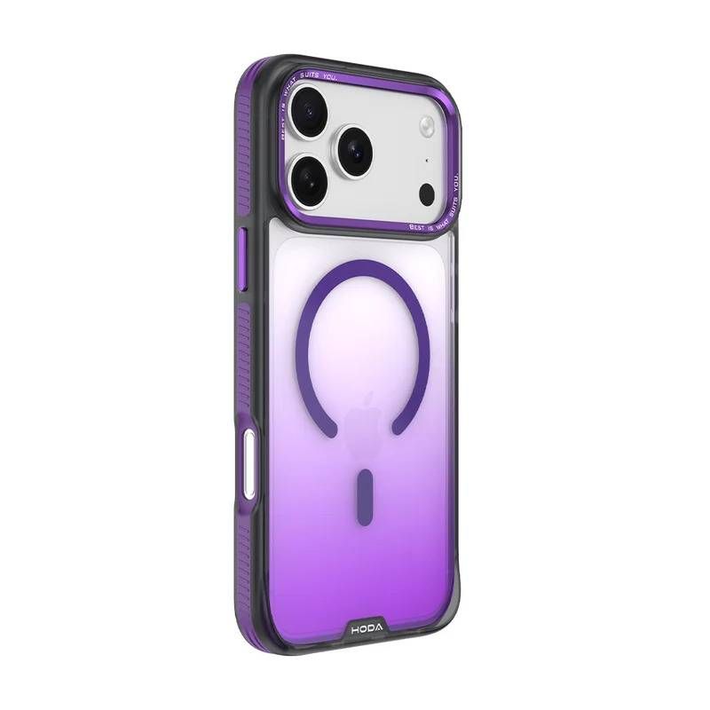 Hoda MultiColor Case with MagSafe for iPhone 18 Pro/18 Pro Max, Color/Model: Purple/18 Pro
