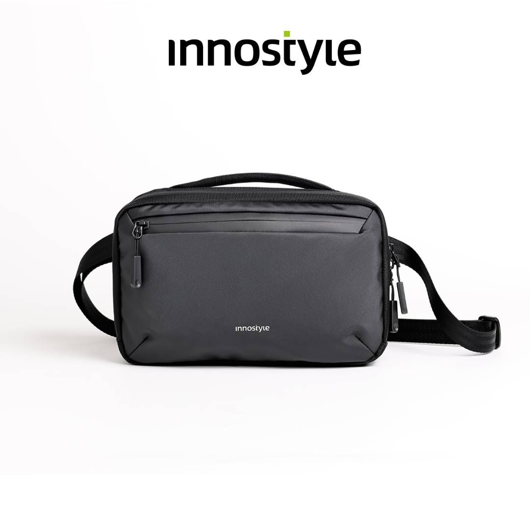 Innostyle DailyCarry Crossbody Sling Bag With Shoulder Strap, Splash Protection Black Innostyle DailyCarry Crossbody Sling Bag With Shoulder Strap, Splash Protection Black