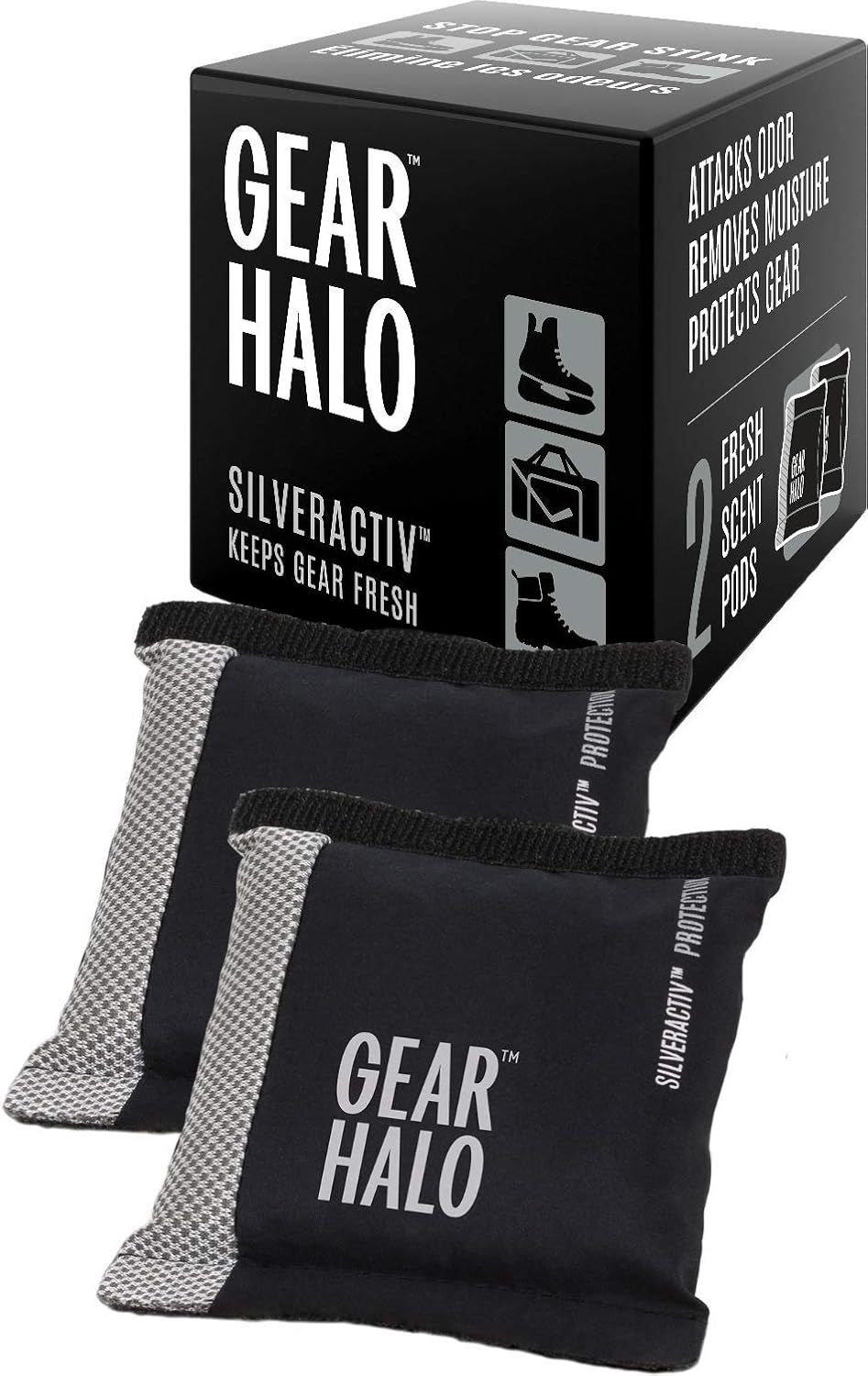 GEARHALO Sports Deodorizer Pods (2 Pods per Box) Stops The Stink! GEARHALO Sports Deodorizer Pods (2 Pods per Box) Stops The Stink!