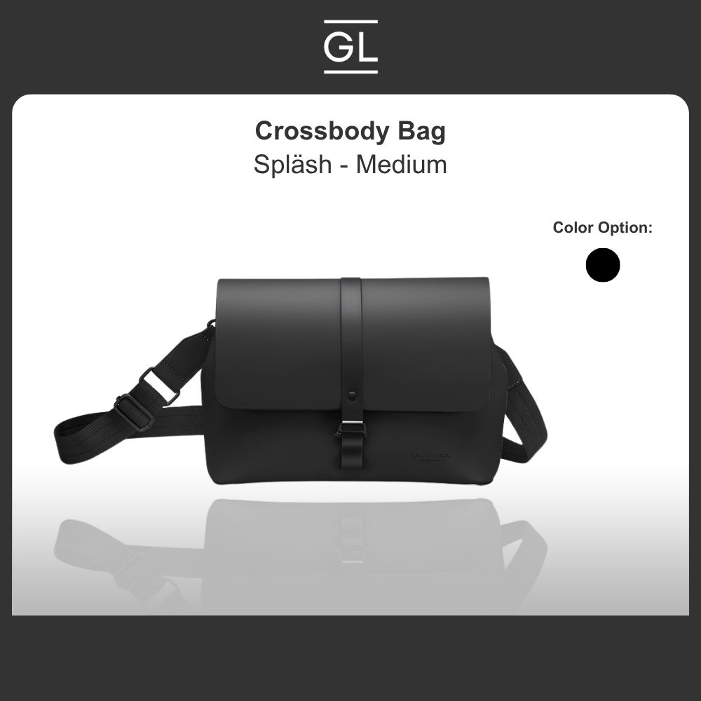 Gaston Luga Spläsh Crossbody Medium - Black