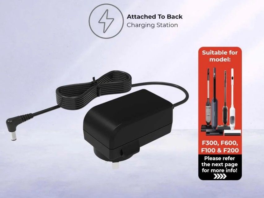 Hizero F100 / F200 / F300/ F600 Floor Cleaner Power Adapter
