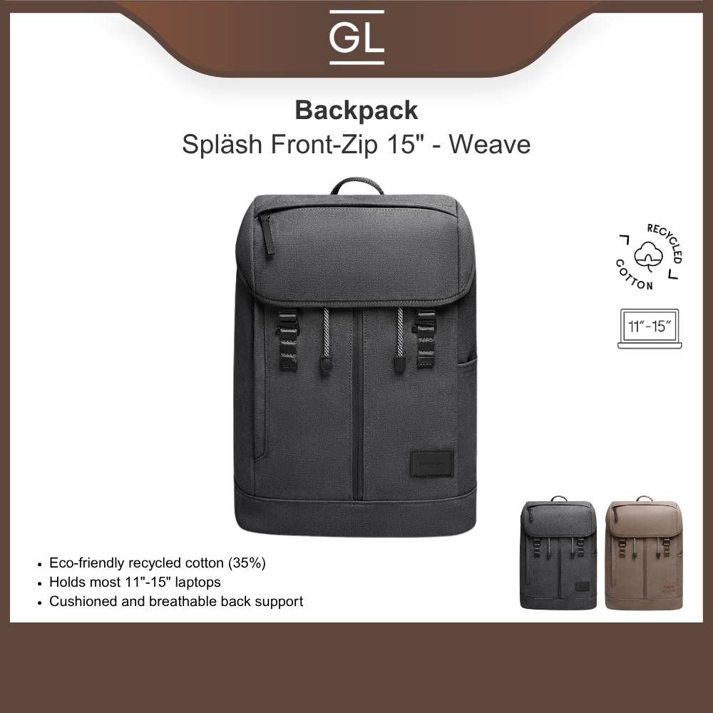 Gaston Luga Spläsh Front-Zip Backpack 15" - Weave