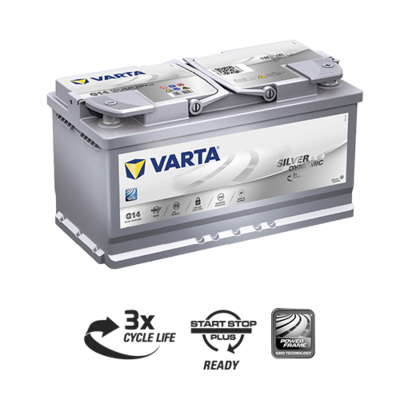 แบตเตอรี่ VARTA รุ่น Silver Dynamic AGM 595901085 แบตเตอรี่ VARTA รุ่น Silver Dynamic AGM 595901085