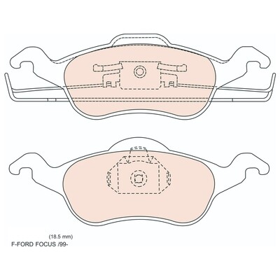 NEXZTEP  PRO SPEC  ผ้าเบรกหน้าสำหรับ Ford Focus / 99-on (1กล่องสำหรับ2ล้อหน้า)