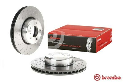 Brembo จานเบรกหน้าสำหรับ  BMW  series3 F30, series 4 F32 F20/21 Drilled/Groove