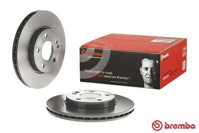 Brembo จานเบรกหน้าสำหรับ BENZ W169 A170 Brembo จานเบรกหน้าสำหรับ BENZ W169 A170
