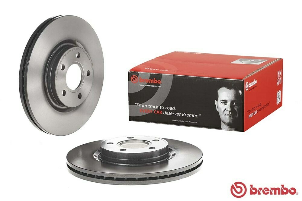 จานเบรกหน้า BREMBO  สำหรับ VOLVO S40 II V50 C30 F