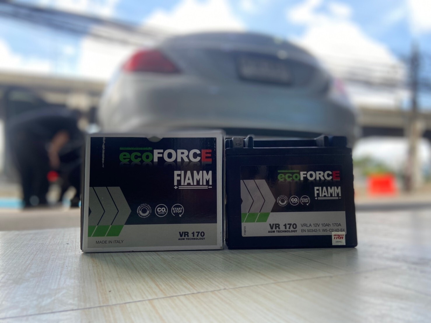 FIAMM eco FORCE VR170 แบตเตอรี่สำรองไฟในรถยนต์ C350e