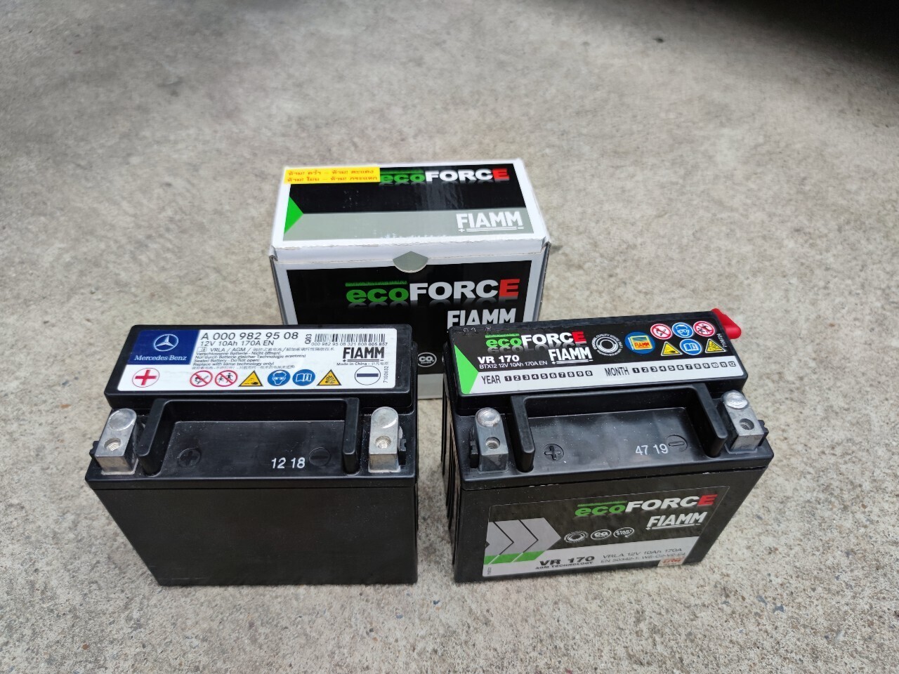 AUXILARY BATTERY C350e แบตเตอรี่ FIAMM