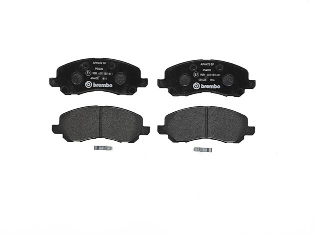 BREMBO ผ้าเบรกหน้า สำหรับ MITSUBISHI Cedia ปี04 Lancer ex ปี10 Space Wagon ปี04, เลือกรุ่นผ้าเบรก: BLACK SHIM PADS ( Low Metallic ) ผ้าเบรก โลว์เมทัลลิก