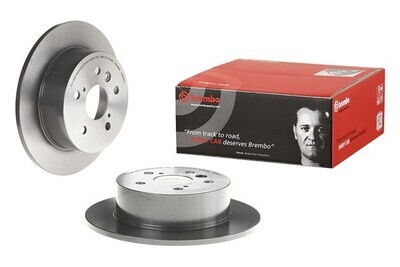 BREMBO จานเบรกหลัง สำหรับ TOYOTA  Camry ACV40/50 ปี07 ปี12 [2ชิ้น ซ้าย-ขวา]