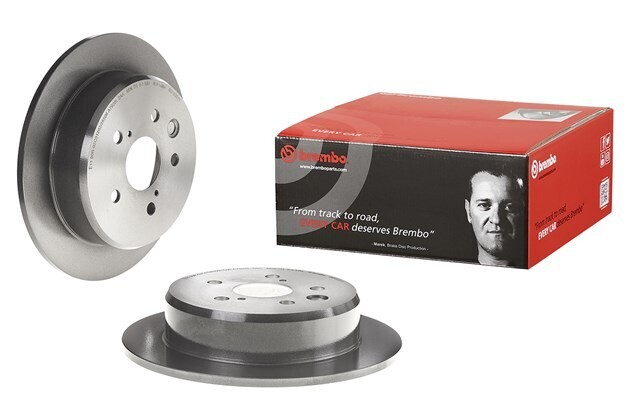 BREMBO จานเบรกหลัง สำหรับ LEXUS  IS250 ปี05-13, 250 300h ปี13 [2ชิ้น ซ้าย-ขวา]