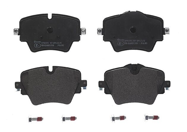 BREMBO ผ้าเบรกหลัง สำหรับ BMWF48 F39 G01 G02 G20 G30, Mini F54-60, เลือกรุ่นผ้าเบรก: BLACK SHIM PADS ( Low Metallic ) ผ้าเบรก โลว์เมทัลลิก
