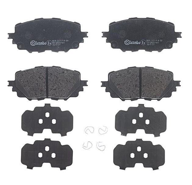 BREMBO ผ้าเบรกหน้า ,MAZDA MX5 ND, Fiat 124, เลือกรุ่นผ้าเบรก: BLACK SHIM PADS ( Low Metallic ) ผ้าเบรก โลว์เมทัลลิก