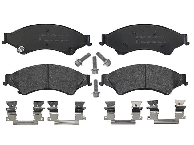 BREMBO ผ้าเบรกหน้า MAZDA BT50 Pro, Ranger T6, เลือกรุ่นผ้าเบรก: BLACK SHIM PADS ( Low Metallic ) ผ้าเบรก โลว์เมทัลลิก