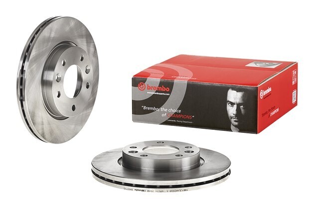 BREMBO จานเบรกหน้า สำหรับ KIA Carnival ปี02 24mm  [2ชิ้น ซ้าย-ขวา]