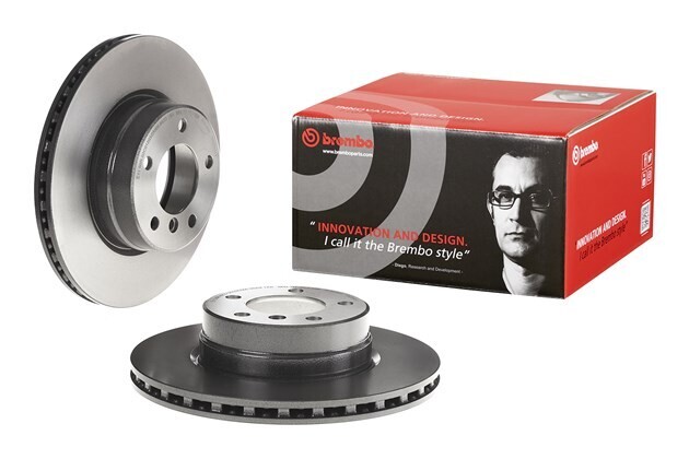 BREMBO จานเบรกหน้า สำหรับ BMW E60 523i 525i 520d [2ชิ้น ซ้าย-ขวา]