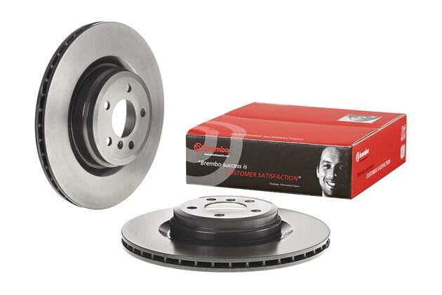 BREMBO จานเบรกหลัง สำหรับ BMW 7 (F02) 750i ActiveHybrid  [2ชิ้น ซ้าย-ขวา]