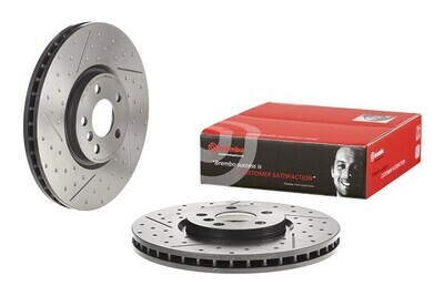 BREMBO จานเบรกหน้า สำหรับ MINI JCW F56 F60 F54 F57 เจาะรู  [2ชิ้น ซ้าย-ขวา]