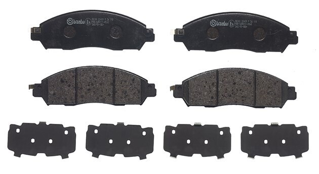 BREMBO ผ้าเบรกหน้า NISSANNP300 Navara 2.5 D23 ปี14, เลือกรุ่นผ้าเบรก: BLACK SHIM PADS ( Low Metallic ) ผ้าเบรก โลว์เมทัลลิก