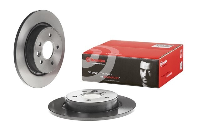 BREMBO จานเบรกหลัง  สำหรับ VOLVO S40 II V40   [2ชิ้น ซ้าย-ขวา]