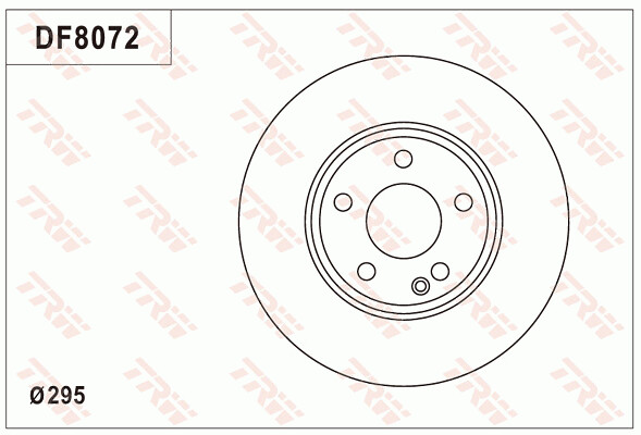 TRW จานเบรกหน้า สำหรับ BENZ  W176 A170 A200 A250 ปี 11 [2ชิ้น ซ้าย-ขวา]