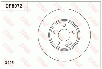TRW จานเบรกหน้า สำหรับ BENZ  W176 A170 A200 A250 ปี 11 [2ชิ้น ซ้าย-ขวา]