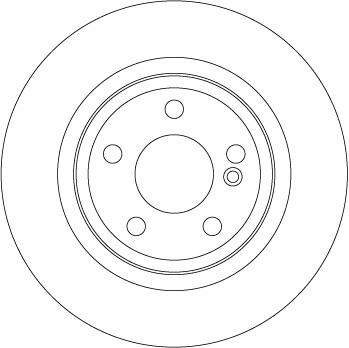 TRW จานเบรกหลัง สำหรับ BENZ W156 GLA200, 250, CLA250 (C117), A250 (W176) ปี 13 [2ชิ้น ซ้าย-ขวา]