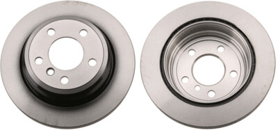 TRW จานเบรกหลัง สำหรับ BMW 3 (F30,F31, F34, F80) 320i, 320d, 4 (F32,F82, F36) &#39;11-3 (F30,F31,F34,F80), 4 (F33,F83) ปี 11 [2ชิ้น ซ้าย-ขวา]