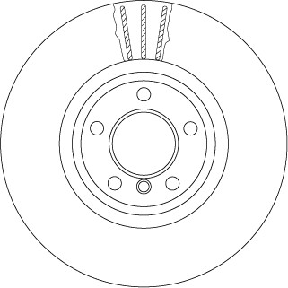 TRW จานเบรกหน้า สำหรับ BMW  5 (F10) 525D, 528i, 530D, 535i 6 (F12,13,06) 640i Coupe ปี 09-16 [2ชิ้น ซ้าย-ขวา]