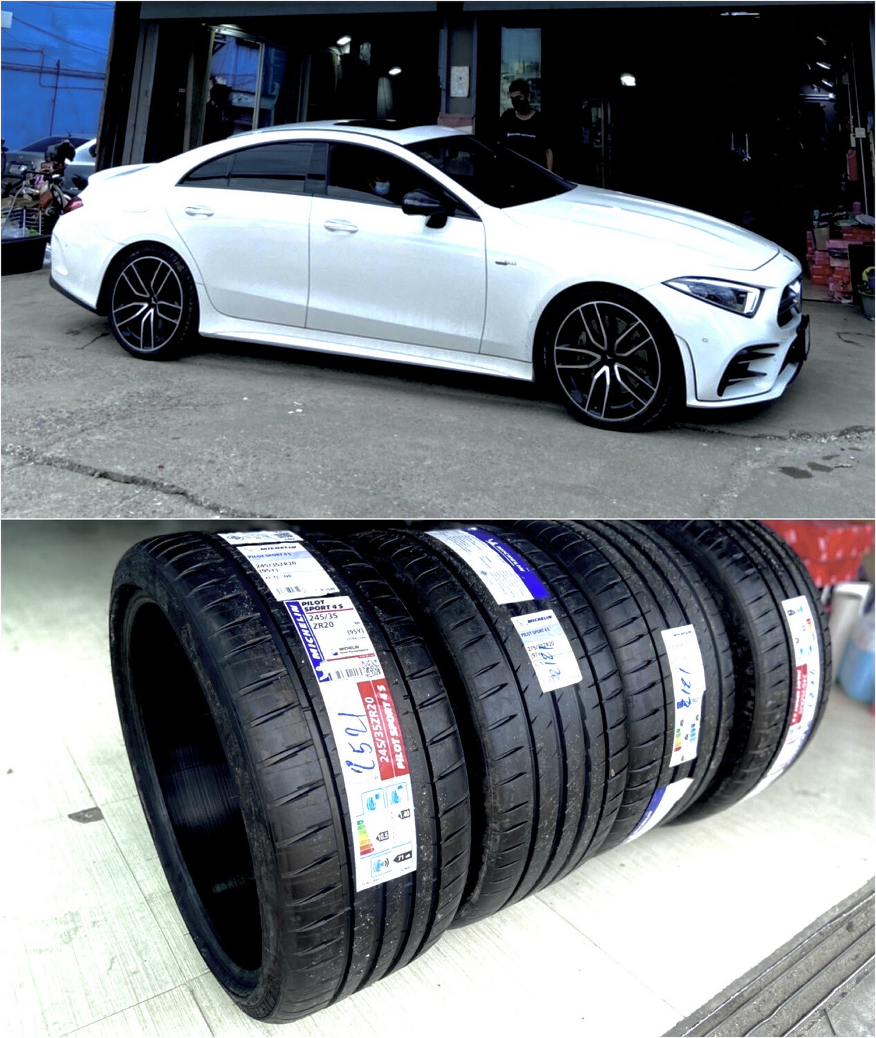 MICHELIN PILOT SPORT 4s จัดชุดสำหรับ BENZ CLS53 AMG