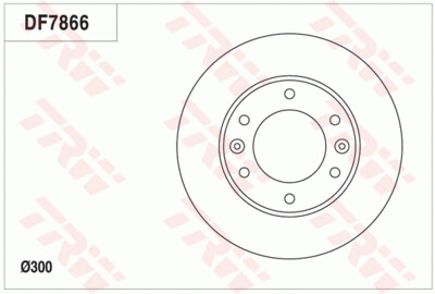 TRW  จานเบรกหน้า สำหรับ HYUNDAI H-1 ปี 08 [2ชิ้น ซ้าย-ขวา]