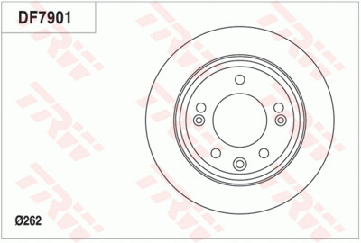 TRW  จานเบรกหลัง สำหรับ HYUNDAI TUSCON 2WD [2ชิ้น ซ้าย-ขวา]
