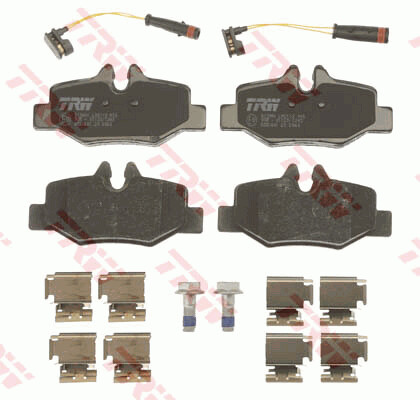 TRW COTEC ผ้าเบรกหลัง สำหรับ MERCEDES BENZ VITO W639 07-08 115 CDI / 2.2D