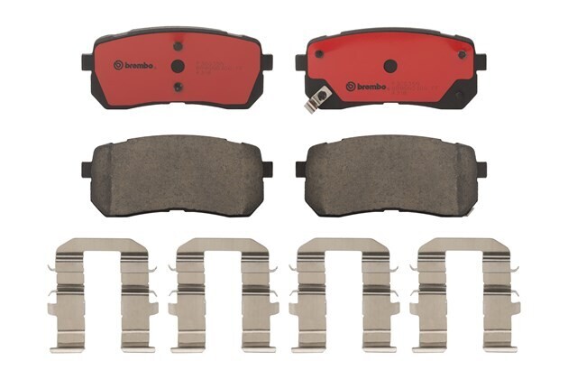 BREMBO CERAMIC ผ้าเบรกหลัง สำหรับ HYUNDAI H1 2.5 ปี08, KIA Carnival 2.2CRDi