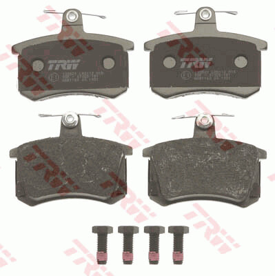 TRW COTEC ผ้าเบรกหลัง สำหรับ AUDI A4 2.0L ปี 2002 C4 ปี 1994-1996  ปี1995-1998 4.2L/4WD ปี 1991-1994 2.2L (1กล่อง สำหรับ 2 ล้อหลัง)