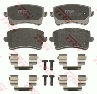 TRW COTEC ผ้าเบรกหลัง สำหรับ AUDI Q5 2.0D TDI,2.0L TFSI,3.0L TDI,3.2 TFSI ปี 2010-2012 (1กล่องสำหรับ2ล้อหลัง)