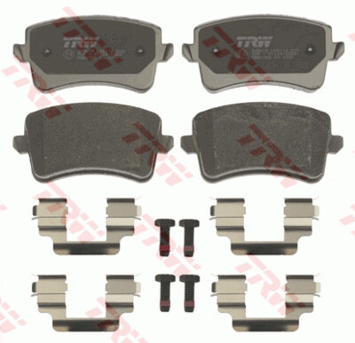 TRW COTEC ผ้าเบรกหลัง สำหรับ AUDI Q5 2.0D TDI,2.0L TFSI,3.0L TDI,3.2 TFSI ปี 2010-2012 (1กล่องสำหรับ2ล้อหลัง)