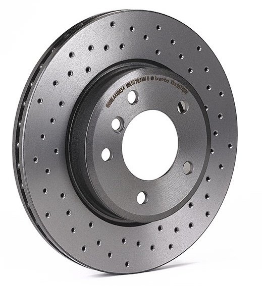 จานเบรกหน้า BREMBO XTRA สำหรับ BMW Series 3 E46 330i E85 Z4 98-05 [2ชิ้น ซ้าย-ขวา]