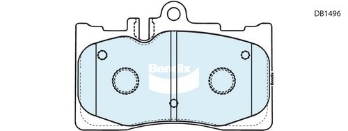 ผ้าเบรคหน้า BENDIXสำหรับLEXUS เล็กซัส GS250 GS350 LS430