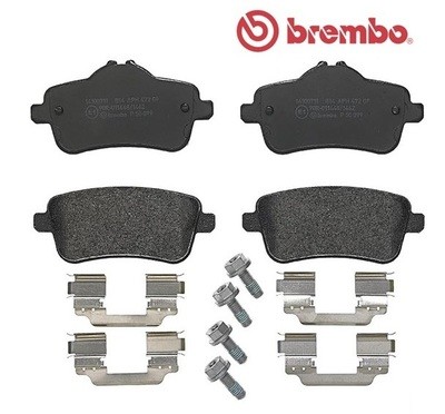 ผ้าเบรกหลังBREMBO สำหรับMercedesBenz  E-Class (W124) 300 320, เลือกรุ่นผ้าเบรก: BLACK SHIM PADS ( Low Metallic ) ผ้าเบรก โลว์เมทัลลิก