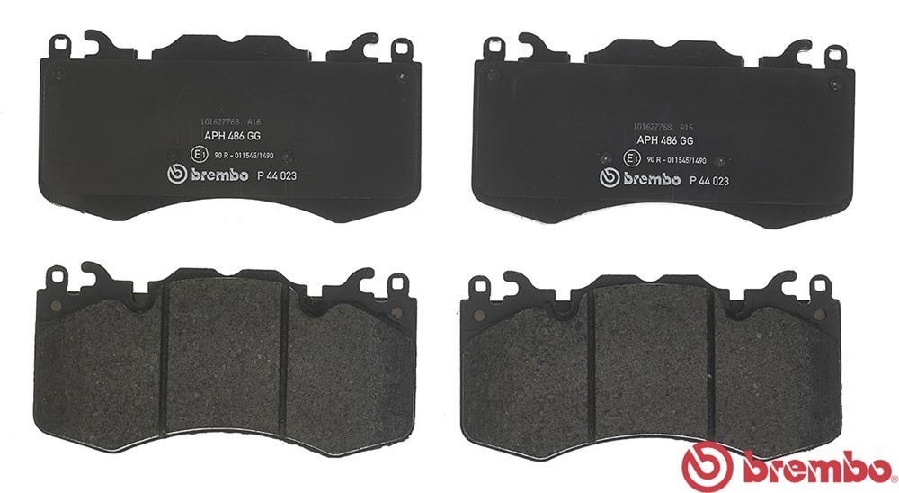 ผ้าเบรกหลังBREMBOสำหรับ RangeRover III IV SPORT ปี 2009+, เลือกรุ่นผ้าเบรก: BLACK SHIM PADS ( Low Metallic )