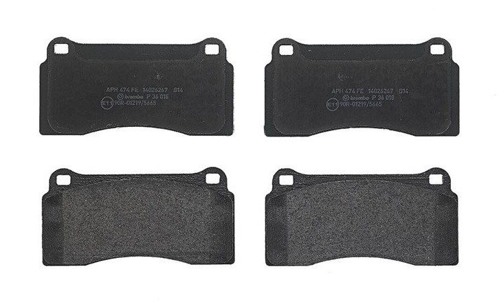 ผ้าเบรกหน้าBREMBO สำหรับ JAGUAR จากัวร์ XJ XK ปี1996 (ปั๊มBREMBO F50), เลือกรุ่นผ้าเบรก: BLACK SHIM PADS ( Low Metallic ) ผ้าเบรก โลว์เมทัลลิก