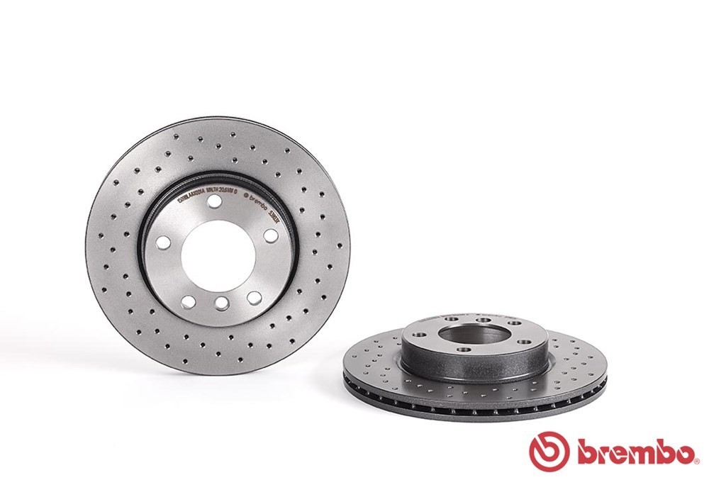 จานเบรคหน้า BREMBO XTRA สำหรับ BMW Series 3 E36/E46 320i / E85 90-05 / BMW Z4 90-05 [2ชิ้น ซ้าย-ขวา]