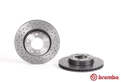 จานเบรคหน้า BREMBO XTRA สำหรับ BMW Series 3 E36/E46 320i / E85 90-05 / BMW Z4 90-05 [2ชิ้น ซ้าย-ขวา]