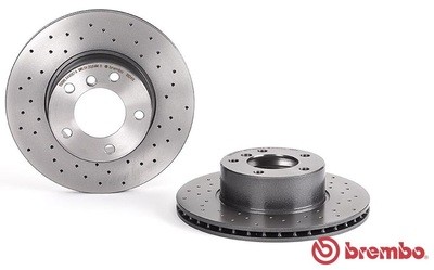 จานเบรคหน้า BREMBO XTRA สำหรับ BMW Series 3 E39 520i , 525 i 95-03 [2ชิ้น ซ้าย-ขวา]