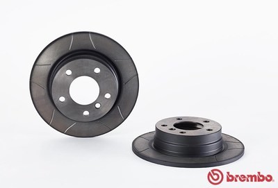 จานเบรคหลัง BREMBO MAX สำหรับ BMW Series 3 E36 E46 318i 320i 90-05 [2ชิ้น ซ้าย-ขวา]