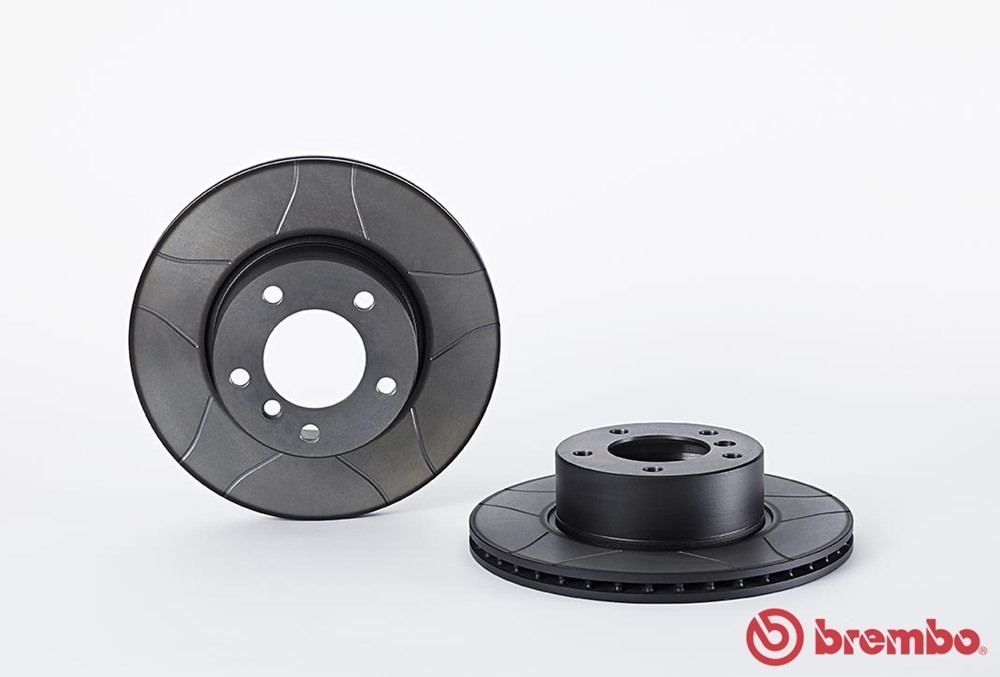 จานเบรคหน้า BREMBO MAX สำหรับ BMW Series 5 E39 520i 525i 95-03[2ชิ้น ซ้าย-ขวา]