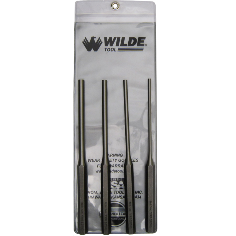 Long Pin Punch Set 4Pc